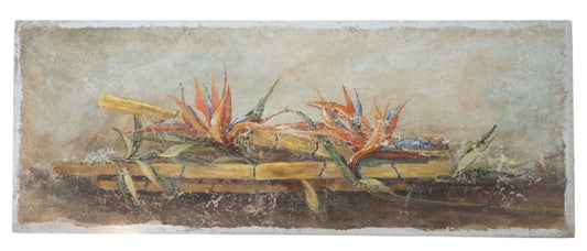 Italian Fresco Birds of Paradise with Bamboo