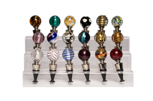 Hand-blown Murano Glass Bottle Stoppers