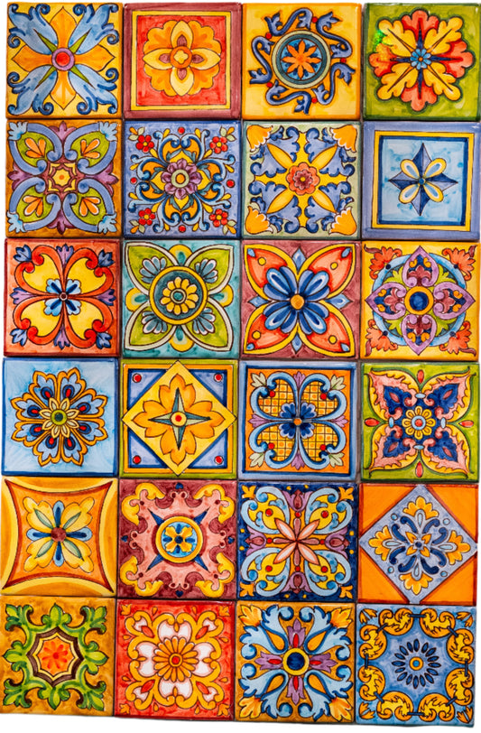 Wholesale Hand-painted Italian Tiles Festival Collection