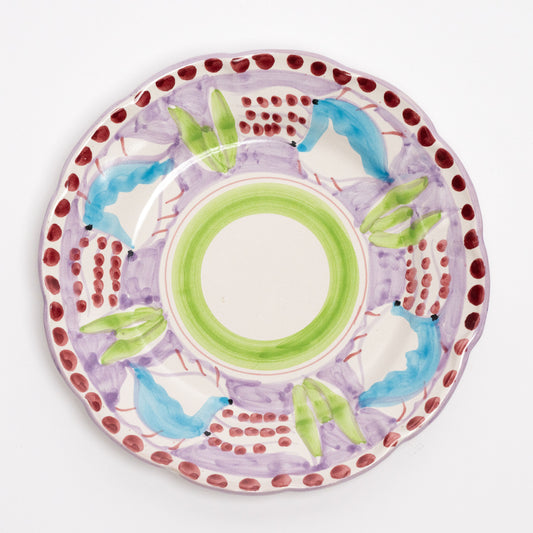 Italian Hand Painted Terracotta Squid Plate