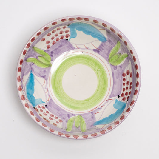 Italian Hand Painted Terracotta Squid Bowl