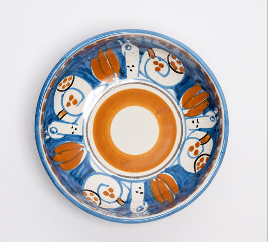 Italian Hand Painted Terracotta Snail Bowl