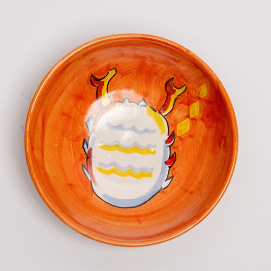 Italian Hand Painted Terracotta Zodiac Bowl