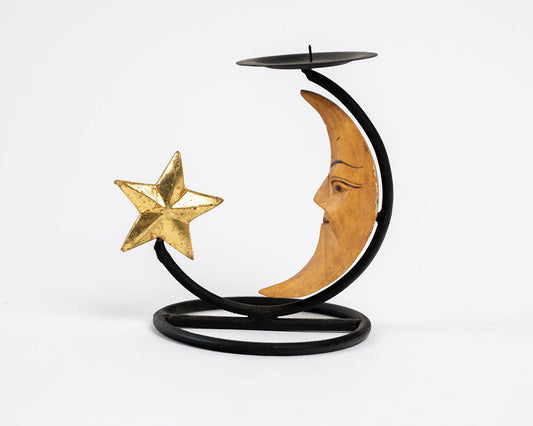 Moon and Star Candlestick