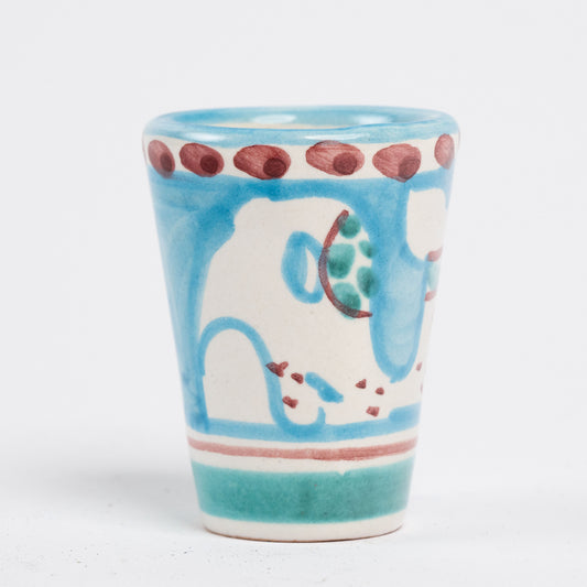 Italian Terracotta Whale Shot Glass