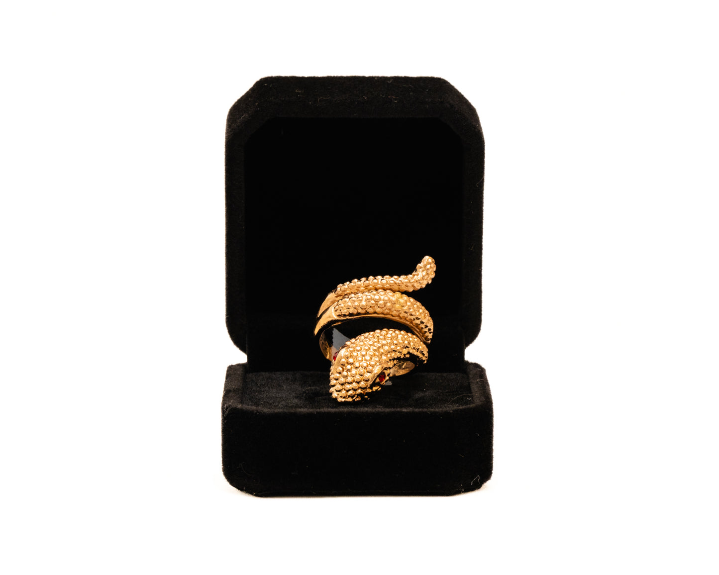 Italian Artisan Gold Snake Ring