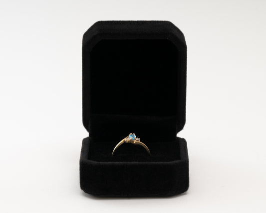 10k Gold Aqua Bloom Ring