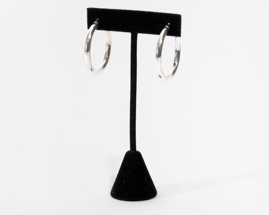 Classic Small Hoop Earrings in Sterling Silver