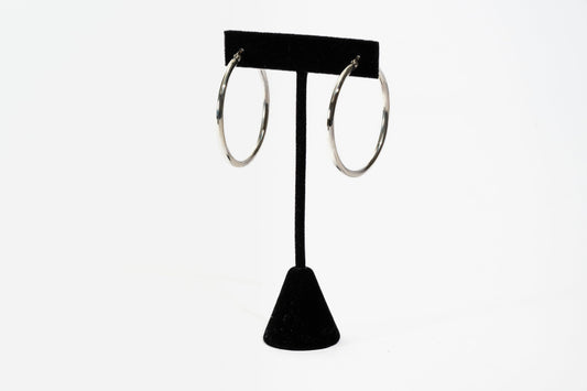 Classic Medium Hoop Earrings in Sterling Silver