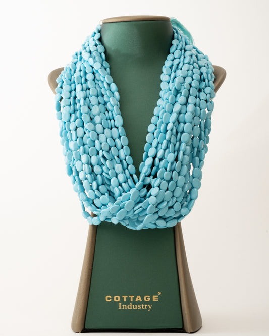 Turquoise Ovale Beaded Necklace